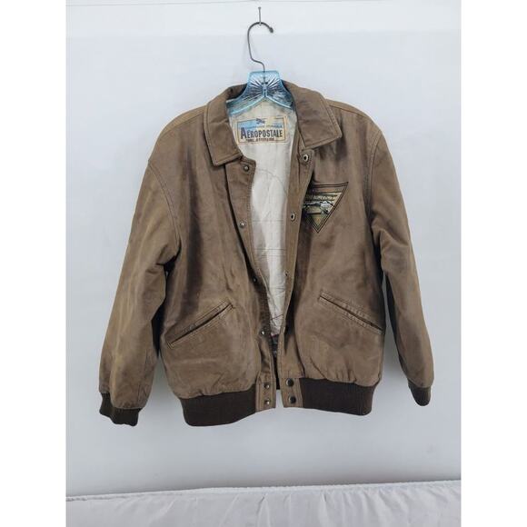 Rare pattern Vintage Aeropostale Leather Flight Plane Military Map M - Picture 2 of 9